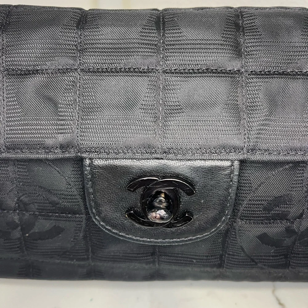 CHANEL Black  East West Canvas   Bag - Picture 3 of 13